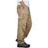 FANSU Pantaloni Uomo Tasche Laterali Militare Invernali, Tasconi Larghi Pantaloni Militare Elasticizzati Trekking Baggy Slim Lunghi Classici Casual Calzoni (Cachi,XL)