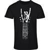 minifan Maglietta Heavy Metal - Rock That - Rock 'n' Roll Shirt Uomo - Chitarra - Metalhand - Devil Horns - Mano Cornuta - Rock Musik, Nero , M