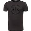 ARMANI EXCHANGE Tee With Tone-on-tone Logo, T-shirt, Uomo, Nero, L