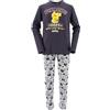 Pokémon Pigiama per Ragazzi, Set da 2 Pezzi T-Shirt e Pantaloni Lunghi Pigiama in Morbido Cotone di Pikachu per Adolescenti, Taglie 10 a 16 Anni