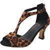 Sobzia Sandali Donna Eleganti,Sandali Donna Estive con Tacco, Alluce Valgo con Tacchi Alti Comode Eleganti Scarpe Aperte Cerimonia Sandalo Matrimonio Pianta Larga Scarpa da Ballo Marrone 40