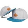Blackskies Essentials Snapback cap - Set 2 Pezzi Genitori Bambini | Partnerlook Baseball cap Regalo Mini-Me Basecap Pap脿-Figlio & Mamma-Figlia Grigio-Azzurro Chiaro - 45-49 cm