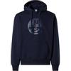 NORTH SAILS Felpa Hoodie Uomo in Cotone Organico con Maxi Logo