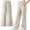 Domueay Pantaloni Svasati Trekking per Bambini, Protezione Solare UPF 50+ Antivento Escursionismo Pantalone Softshell con Punti Riflettenti Tasche Ragazze Abbigliamento 12-13 Anni, Albicocca