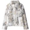 GUOCU Cappotto in Pelliccia Sintetica Donna con Stampa Leopardata Giacca in Pelliccia Ecologica con Risvolto Aperto sul Davanti Elegante Moda Soffice Giacca a Pelo Lungo Invernale Caldo Cappotto Peloso F M