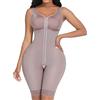 FeelinGirl Shapewear Donna Intimo Modellante Body Shaper Contenitivo Bodysuit Snellente Dimagrante Elastane Cincher Corpo Intero Shaper con Ganci Taglie Forti Marrone XL