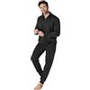 ALV by Alviero Martini Tuta Homewear Felpata con Zip, Pigiama Completo Uomo Disponibile in Vari Modelli E Taglie. (IT, Testo, M, Regular, Regular, ALF581 Nero)