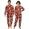 Naispanda Pigiama Natalizio Personalizzato per Donna e Uomo, Pigiama intero abbinato Personalizzato Pigiama con viso divertente foto, tuta in flanella con cappuccio e cerniera personalizzata per coppie S-4XL