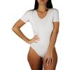 Clessidra Pacco da 2 Body Manica Corta Donna in Cotone Elasticizzato Made in Italy, Bodysuit, Cotone, Body Donna, Sottogiacca, Mezza manica, T-Shirt, Body PD1411