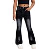SEAUR Jeans a Zampa d'Elefante per Ragazze Pantaloni Denim Stretch Modellatura Slim Vita Regolabile per Bambini e Adolescenti 7-14 Anni