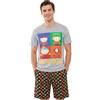 Get Trend - South Park Pigiama Uomo Corto XS-3XL, Comodo Pigiami Estivo 2 Pezzi con T-Shirt e Shorts, Idea Regalo Uomo e Ragazzo