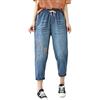 Generisch Jeans Estivi da Donna, Leggeri, 7/8, Capri da Donna, Estivi, Jeans