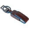 PIQUADRO - Portachiavi in Pelle USB - Blue Square - Unisex - Mogano