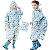 Domueay Impermeabile Bambina Poncho Antipioggia, 3-12 Anni | Leggero Cappuccio Mantella, Portatile Portatile Poncho Pioggia Sportive Scuola All'aperto Giacca Ragazze Abbigliamento