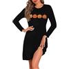 Marvmys Camicia da Notte Donna Cotone Lunghe Maniche
