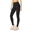 Merry Style Lunghi Leggings Fuseaux Sportivi da Donna Pratico Modello a Vita Alta in Cotone Naturale MS10-198 (Nero, XL)