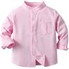 Generic Camicia a Maniche Lunghe per Ragazzo, Cardigan Monopetto in Cotone Tinta Unita
