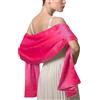 LumiSyne Donna Scialle In Raso Chiffon Silky Tinta Unita Wrap Stola Per Sposa Damigella Cerimonia Matrimonio Serata
