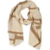 styleBREAKER Sciarpa donna XXL motivo geometrico,Beige-Marrone