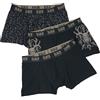 Black Premium by EMP Uomo Boxer Nero a Tre Pezzi con Motivo M