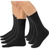 CALZITALY Pack 1/4 Paia Calze Corte Lana Merino Uomo, Calzini Lana Extra Fine, Nero, Navy, 39/42, 43/46, Made in Italy (IT, Numero, 39, 42, Regular, Regular, 3 Paia Nero)