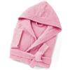 HOME ZEN HOUSEHOLD LINEN Accappatoio Unisex ARTICOLO Sophie in Spugna di Cotone, 400g/m², con Cappuccio e Tasche, Taglie S-3XL, 8 Colori (IT, Testo, S, Regular, Regular, ROSA)