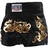 Runhomal Pantaloncini sportivi MMA per ragazzi e ragazze, pantaloncini da boxe Muay Thai Kick Boxing Trunks per bambini 5-16 anni, Nero , 8-12 ans