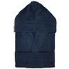 Moda Egidio Accappatoio Kuveè 100% Spugna 380 gr Calibrato Uomo Donna Con Cappuccio (IT, Testo, 5XL, Regular, Regular, Plus size, BLU)