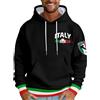 YOSUWOAI Italia Felpa da Uomo con Cappuccio, Taglio Regular, Casual, a Maniche Lunghe, Cappuccio, Autunno, Inverno, Sweatshirt, Comoda, con Stampa, Morbida, con Cappuccio, Stampa Breve, Felpe con