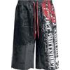 Rock Rebel by EMP Uomo Bermuda Badeshorts mit Print Grigio