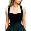 Generico Camicia Bianco Manica A Farfalla Donna Dirndl Blusen Dirndlbluse V-Ausschnitt