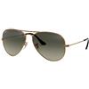 Ray-Ban Aviator Occhiali da sole Unisex - Adulto (Pacco da 1)
