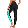 Holipick Pantaloni da nuoto da donna, UPF 50+, a vita alta, pantaloni lunghi da nuoto