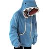Generic Cool Hoodies Cute Shark Felpa con cappuccio Kawaii Pullover Felpe con coulisse Vestibilità ampia con tasca Grafica tinta unita Accogliente Felpe con disegni Casual Essential Felpe con cappuccio