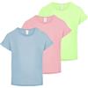 Merry Style T-Shirt MS-468 | 100% Cotone Maniche Corte con Risvolto, Maglietta per Ragazza e Bambina con Collo Tondo Classico, adatta lo Sport e la Scuola