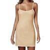 ANDRA Sottoveste Corta Spallina Sottile, Liscia ed Elasticizzata (50 5 XL IT, Nero)