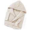 HOME ZEN HOUSEHOLD LINEN Accappatoio Unisex ARTICOLO Sophie in Spugna di Cotone, 400g/m², con Cappuccio e Tasche, Taglie S-3XL, 8 Colori (IT, Testo, 3XL, Regular, Regular, CREMA)