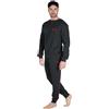 Australian Pigiama Lungo Uomo in Caldo Cotone in Vari Modelli E Taglie dalla M alla 2XL, Pigiama Maschile (IT, Testo, XL, Regular, Regular, AI749-Antracite)