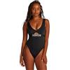 Calvin Klein Donna Costume da Bagno One Piece Schiena Scoperta, Nero (Pvh Black), 1XL