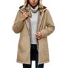 Rrongwn Teddy Cappotto da donna invernale lungo parka giacca calda imbottita reversibile giacca invernale grande dimensioni piumino con cappuccio elegante cappotto invernale trapuntato giacca spessa