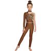 YiZYiF Body Ginnastica Artistica Bambina Gilet Da Ballo Body Pattinaggio Artistico Salopette Spalla Singola Asimmetrica A Maniche Lunghe