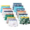 HAGOT 12 Pezzi Boxer per Bambino, Confezioni Biancheria Intima per Bambini, Mutandine per Bambini in Cotone, 4-5 Anni