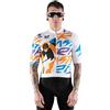 Slopline SLP. Maglia Manica Corta Ciclismo Uomo Donna IMPULSO 2BROS Faster Bianco, Taglio Manica al Vivo, Altamente Traspirante, Confort Massimo (IT, Testo, L, Regular, Regular, Bianco)