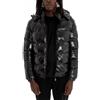 Giosal Giubbotto Uomo Bomber Lucido Vernice Cappuccio Tinta Unita