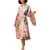 L-Peach Donna Abito da Spiaggia Caftan Maxi Parei Copricostume Copribikini Cover Up Beachwear