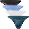 AIEOE Slip da uomo con Allover fori d'aria, traspiranti, mini slip da uomo, 4 pezzi 02, XL