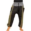 PANASIAM Pantaloni Aladino Lini Unisex - Pantaloni Estivi - Stile Harem | Pantaloni comodi in 100% cotone, vestibilità perfetta con coulisse & vita elasticizzata, 2 tasche, stile baggy casual