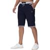 Djtnzdm Bermuda Cargo Estivi Pantaloncini Uomo Cotone Lavoro Golf Sportivi Pantaloni Corti Casual Shorts Uomo Blu Navy S