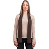 DALLE PIANE CASHMERE Mini Sciarpa Donna 100% Cashmere - Marrone