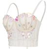 ROYAL SMEELA Bustier con strass da donna Corsetto Bustier Da Donna Bustier e Corsetto Gotic Punk per donne Top Bustier Corsetto Frangia Top Corsetto Diamanti Corsetto con perline donna bustier sexy